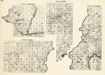 Rusk County - Washington, Atlanta, Stubbs, Thornapple, Wisconsin State Atlas 1930c